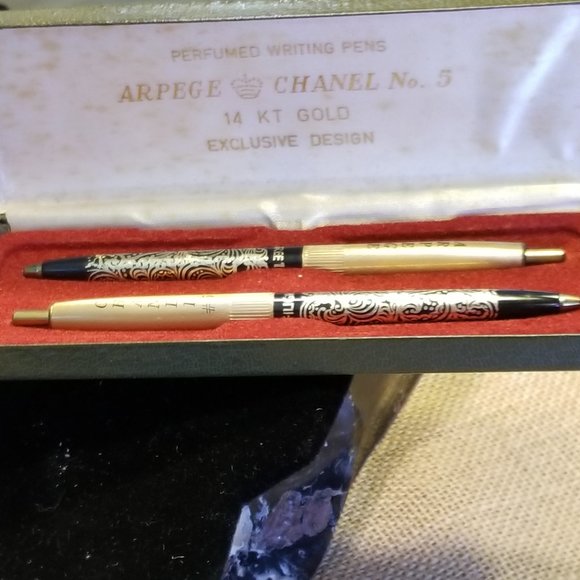 CHANEL Accessories - 💖Chanel 14K Vintage Arpege No. 5 Perfumed Pens